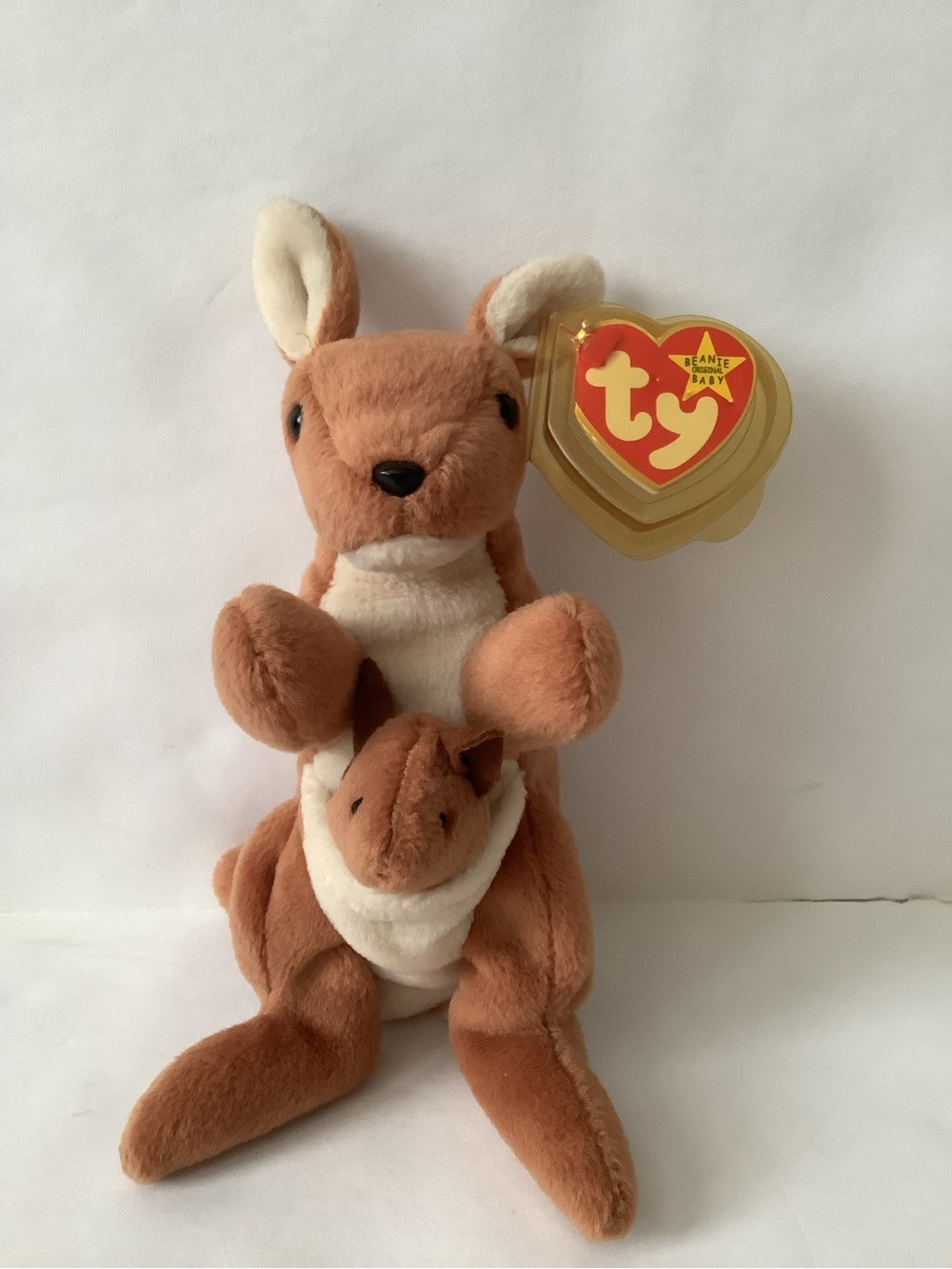 Ty beanie baby, Pouch kangaroo. Retired 1996.
